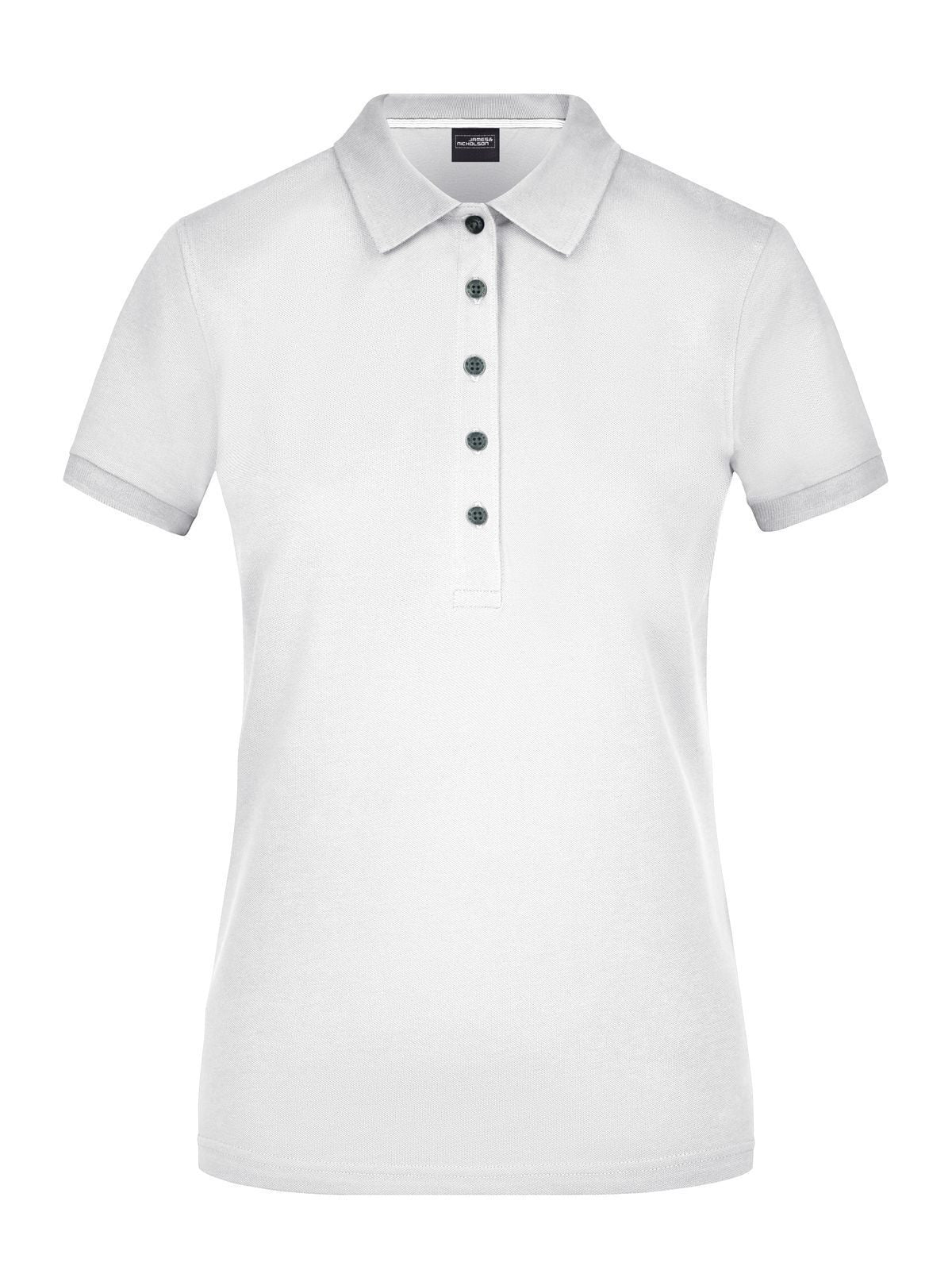 Ladies' Pima Polo Damen Poloshirt – Daiber – Farbe Weiß – individuell veredelbar