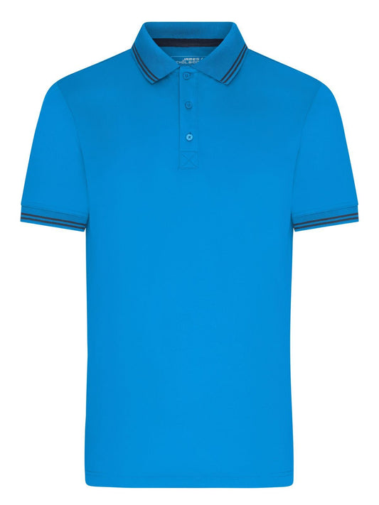 Functional Polo Damen Poloshirt – Daiber – Farbe bright-blue/navy – individuell veredelbar