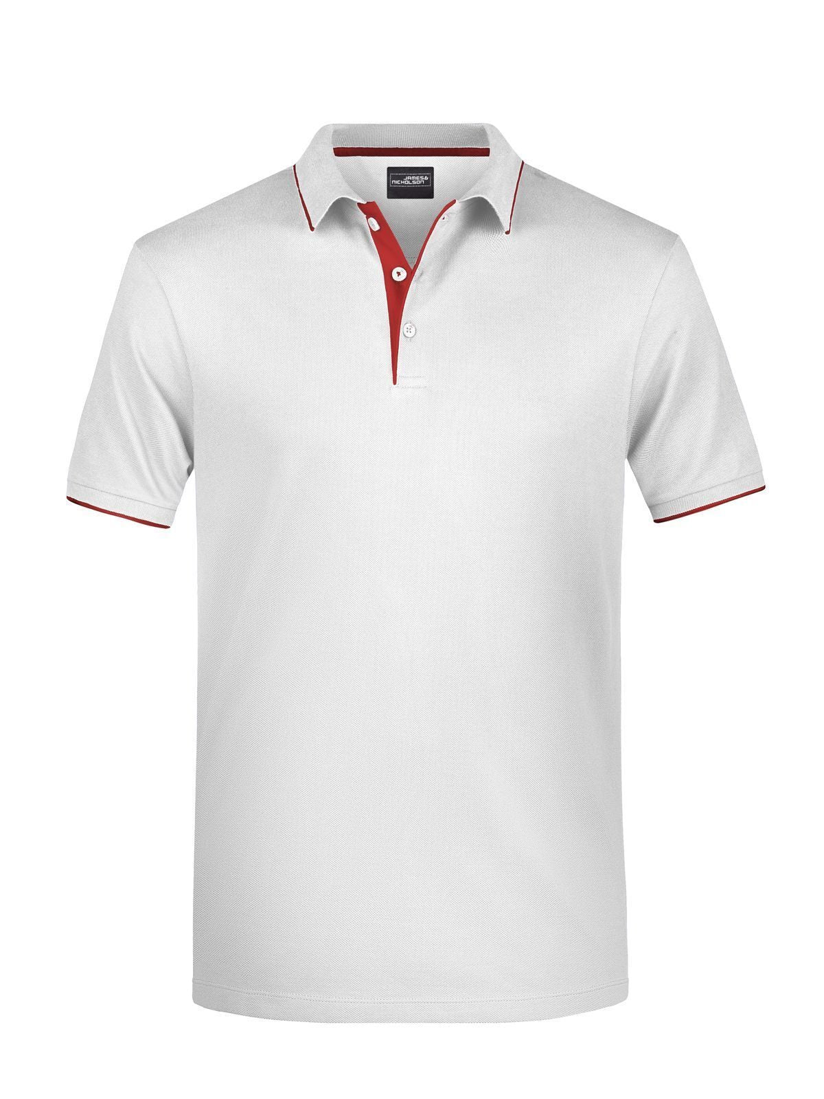 Polo Stripe Herren Poloshirt – Daiber – Farbe white/red – individuell veredelbar