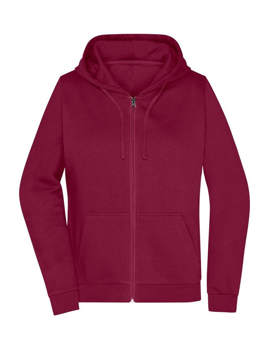 Promo Zip Hoody Lady Damen Sweatshirt / Hoodie – Daiber – Farbe Bordeaux – individuell veredelbar