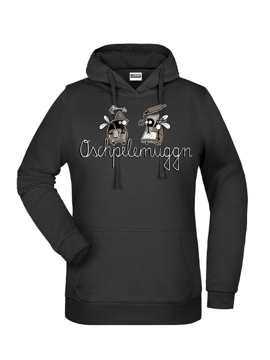 Jochen Gasser Damen Hoodie – Oschpelemuggn Pulli