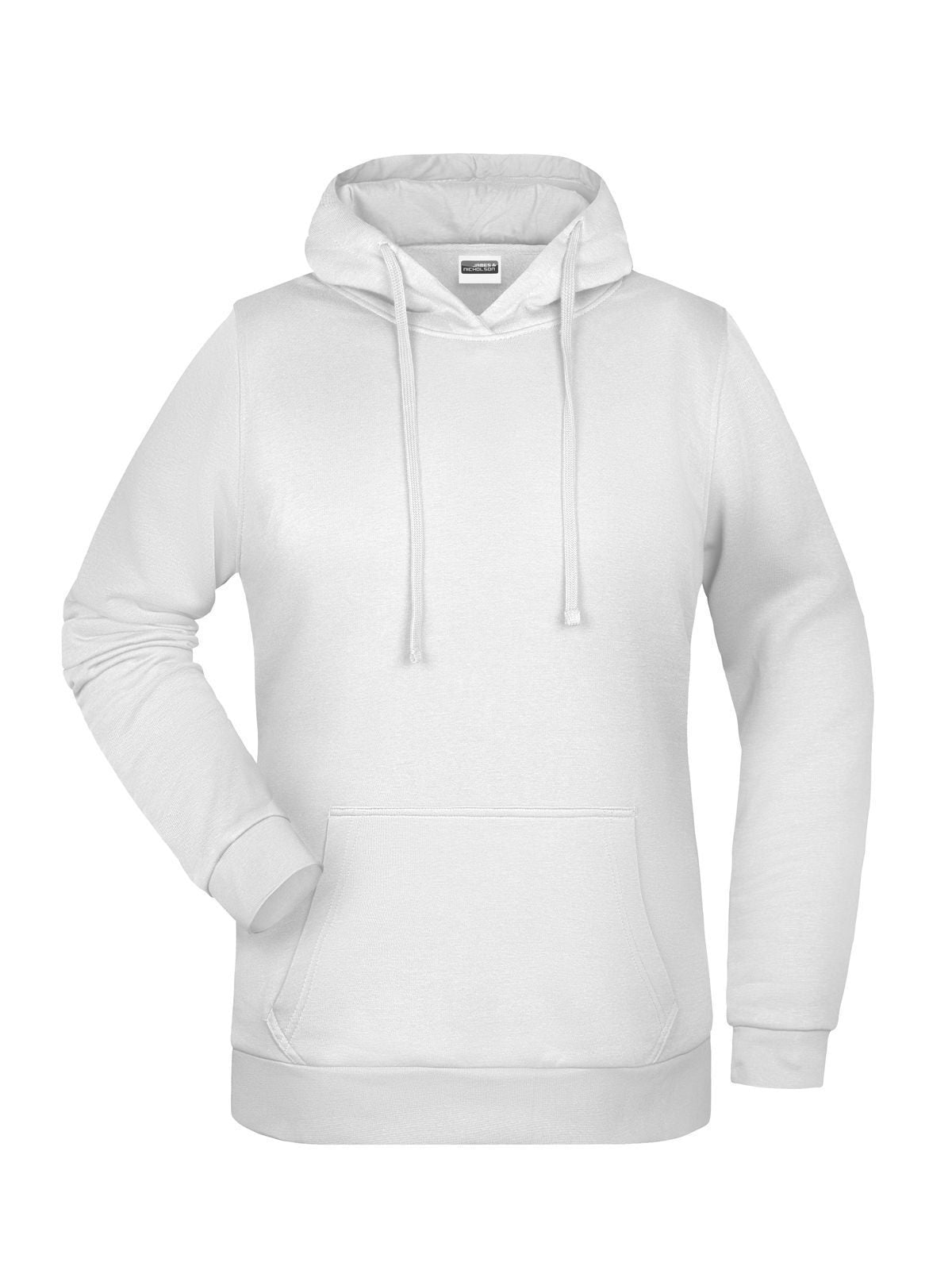 Basic Hoody Lady Damen Sweatshirt / Hoodie – Daiber – Farbe Weiß – individuell veredelbar