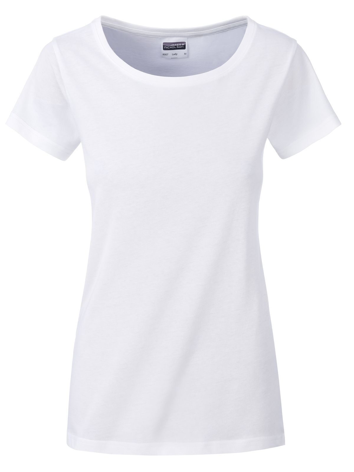 Ladies' Basic-T Damen T-Shirt – Daiber – Farbe Weiß – individuell veredelbar