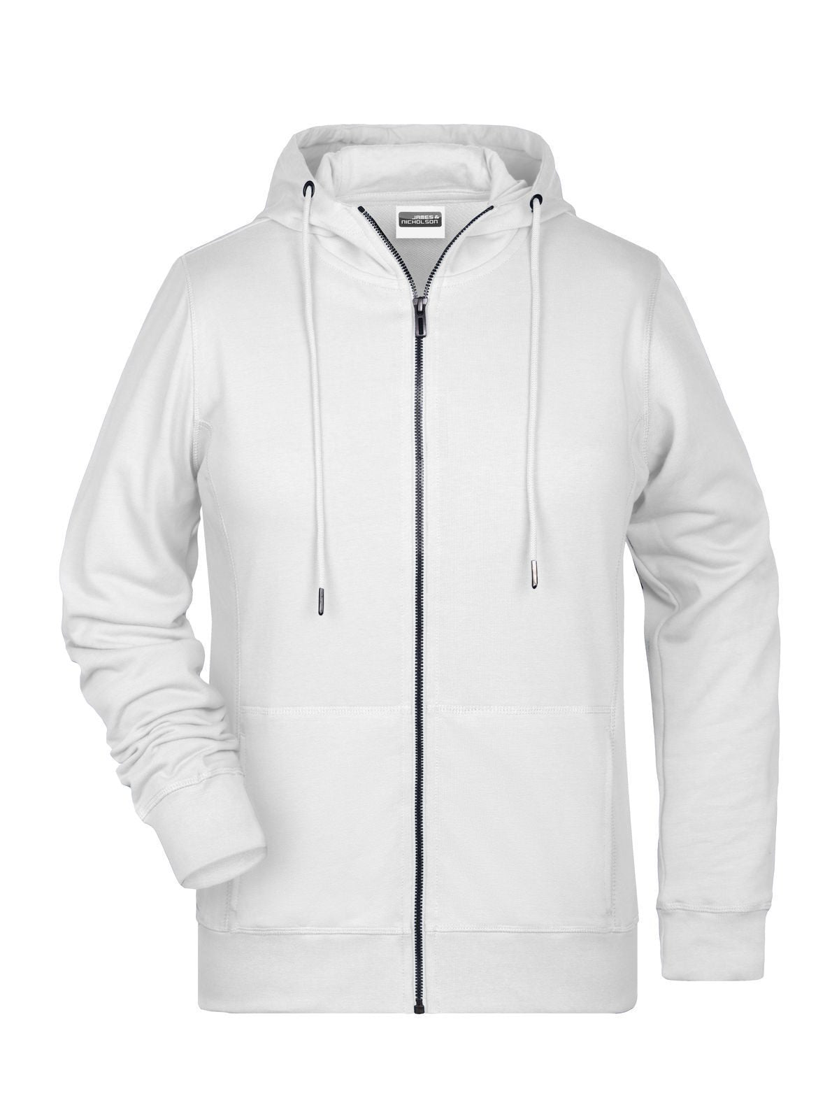 Ladies' Zip Hoody Damen Sweatshirt / Hoodie – Daiber – Farbe Weiß – individuell veredelbar