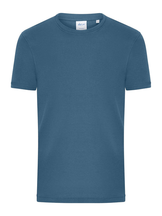 1:1 Rib Herren T-Shirt – Daiber – Farbe dusty blue – individuell veredelbar