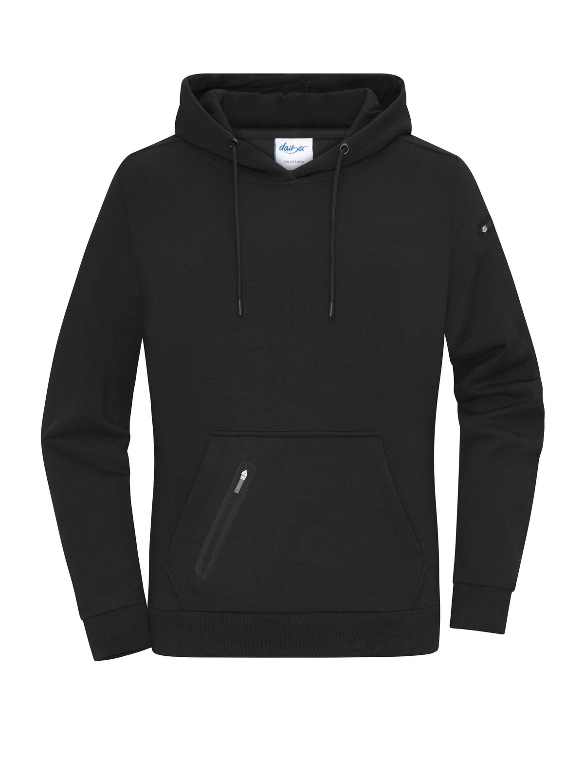 Ladies' Hoody Interlock Damen Sweatshirt / Hoodie – Daiber – Farbe Schwarz – individuell veredelbar