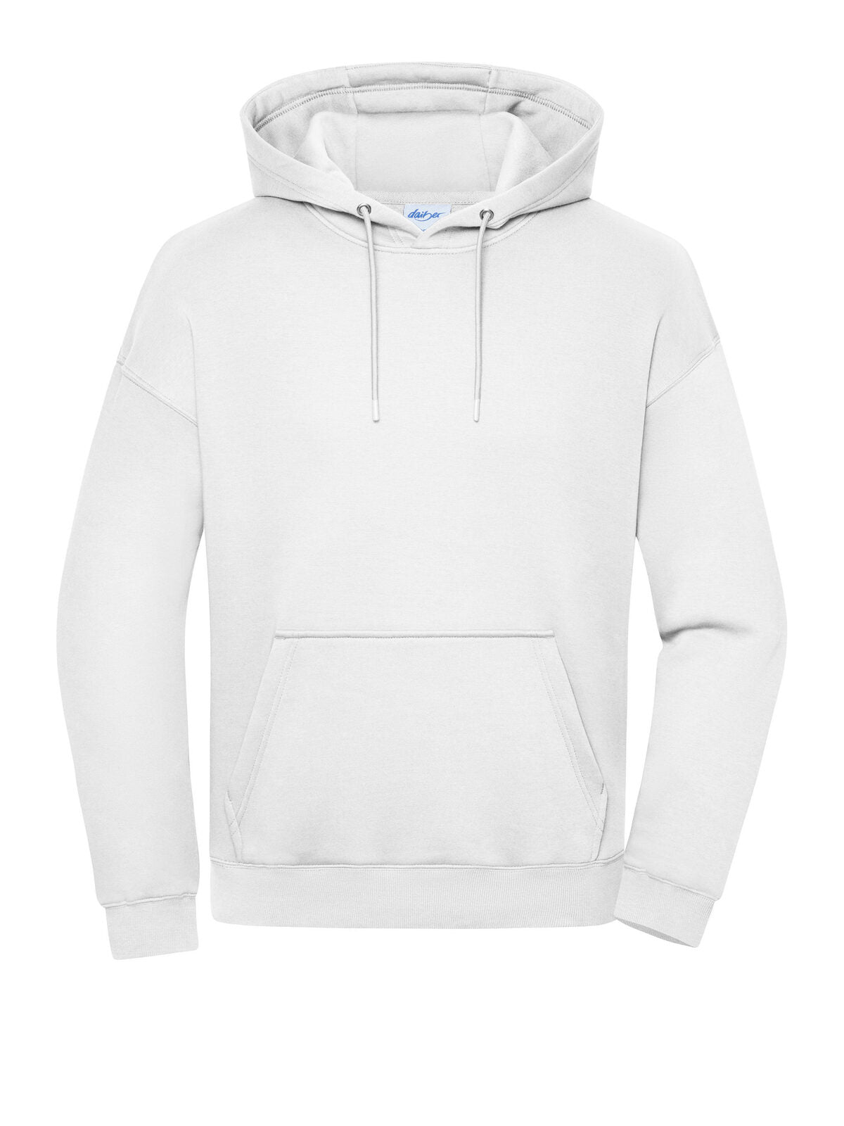 Oversized Sweat Hoody Unisex Sweatshirt / Hoodie – Daiber – Farbe Weiß – individuell veredelbar