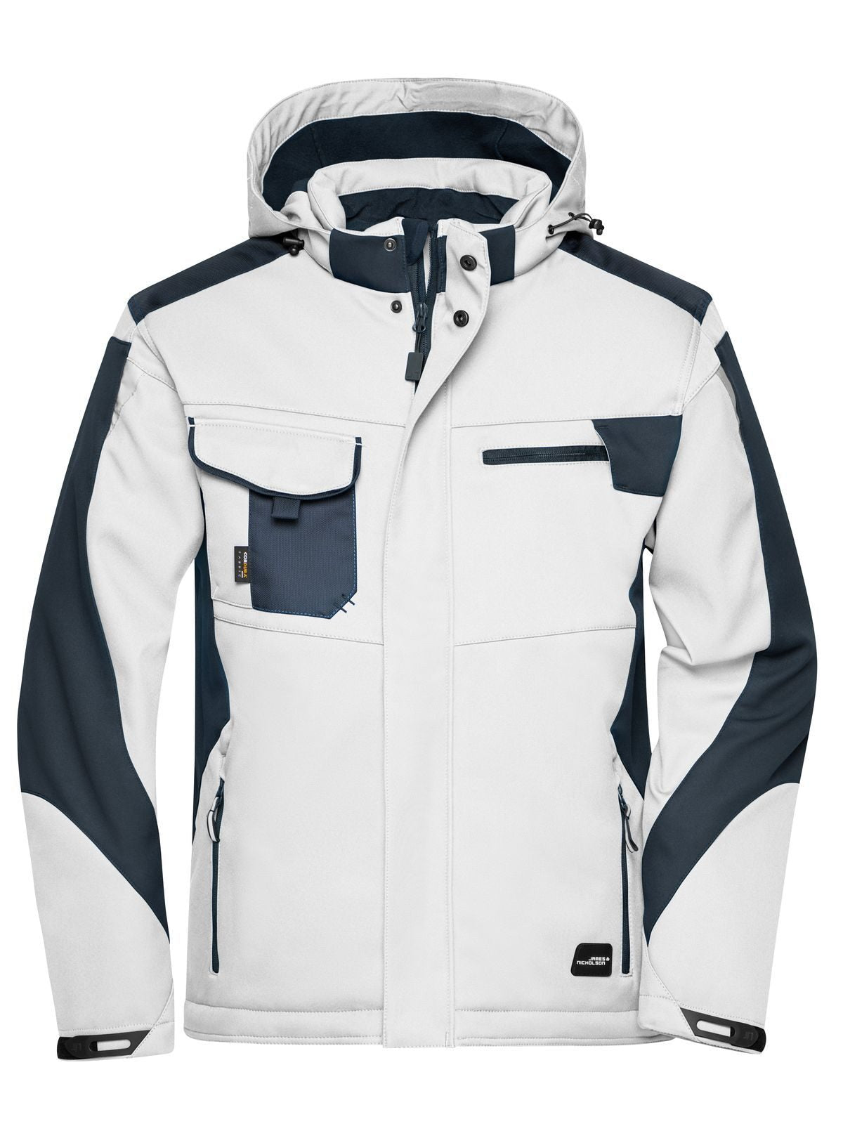 Craftsmen Softshell Jacket - Strong Herren – Daiber – Farbe white/carbon – individuell veredelbar