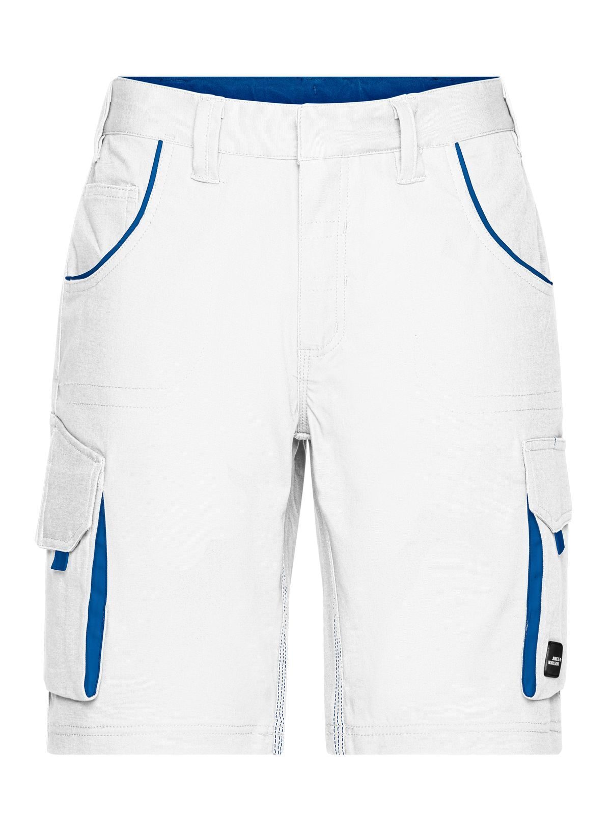 Workwear Bermudas - Color Herren Hose / Rock – Daiber – Farbe white/royal – individuell veredelbar