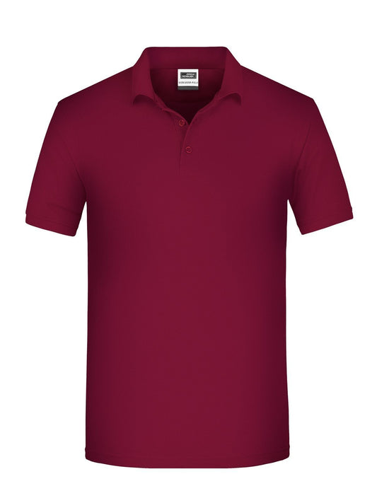 BIO Workwear Polo Herren Poloshirt – Daiber – Farbe Bordeaux – individuell veredelbar