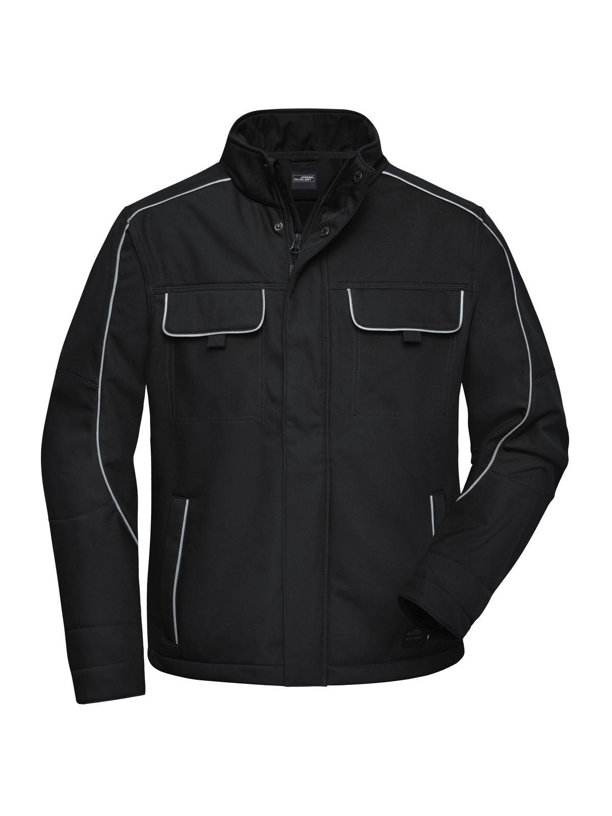 Workwear Softshell Jacket - Solid Herren – Daiber – Farbe Schwarz – individuell veredelbar