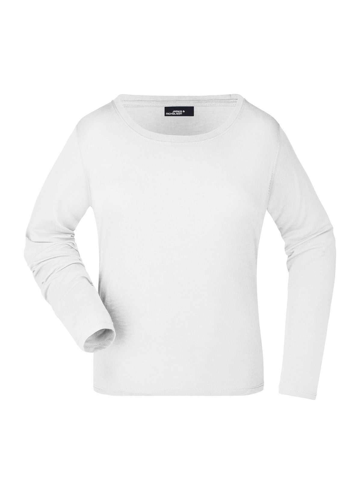 Ladies' Long-Sleeved Medium Damen T-Shirt – Daiber – Farbe Weiß – individuell veredelbar