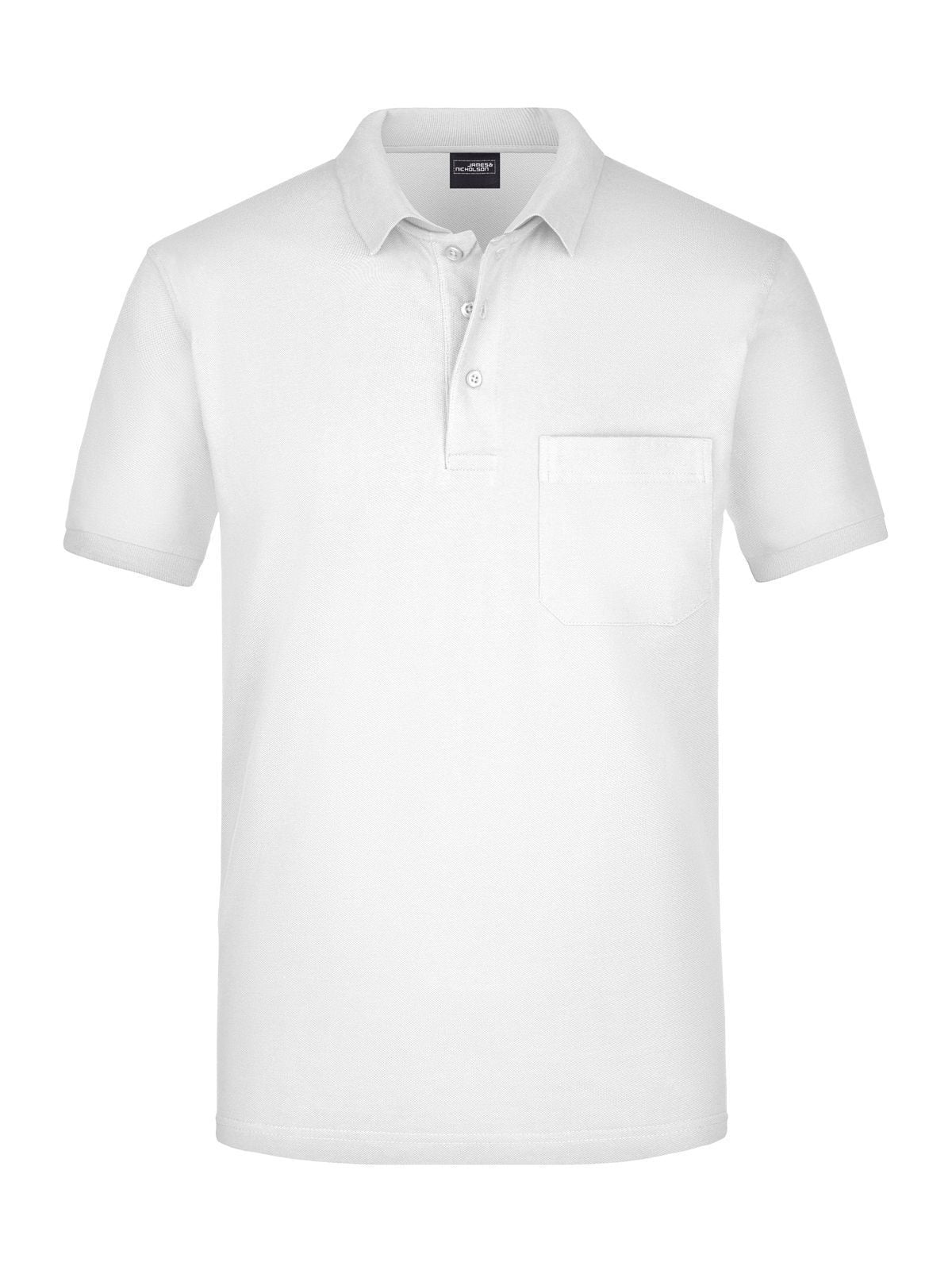 Polo Pocket Herren Poloshirt – Daiber – Farbe Weiß – individuell veredelbar