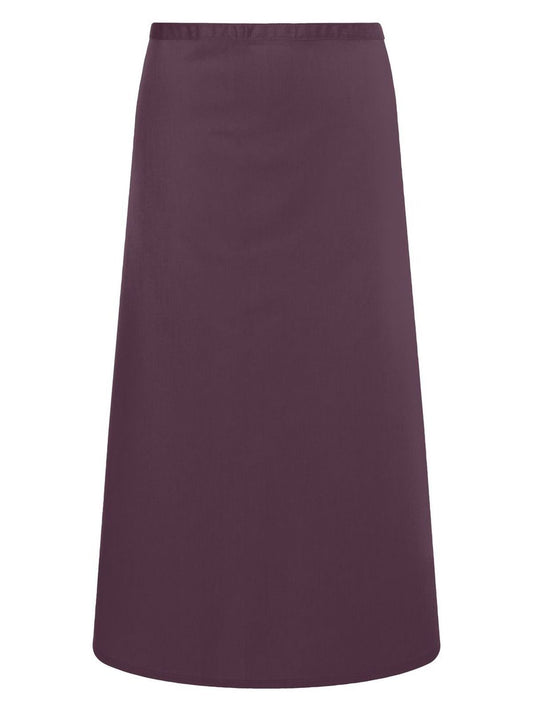 Bistro Apron Basic Schürze / Kasack – Karlowsky – Farbe Aubergine – individuell veredelbar