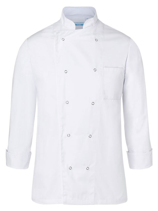 Chef Jacket Basic Schürze / Kasack – Karlowsky – Farbe Weiß – individuell veredelbar