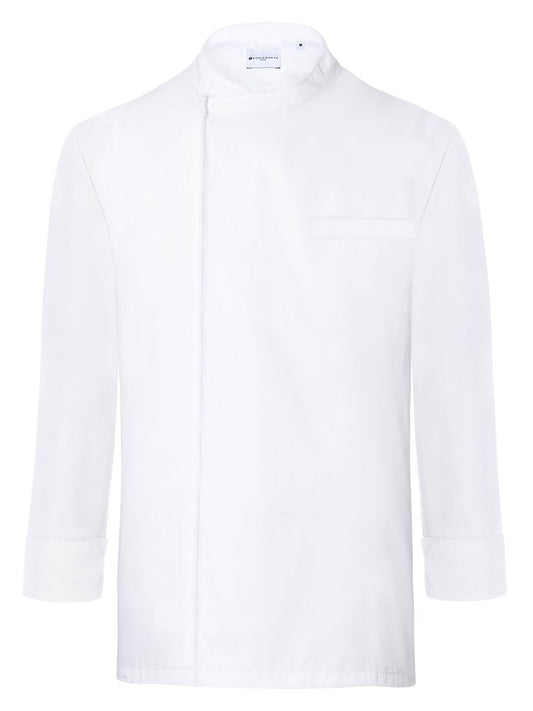 Pull-over Chef's Shirt Long-Sleeve Basic Herren Schürze / Kasack – Karlowsky – Farbe Weiß – individuell veredelbar