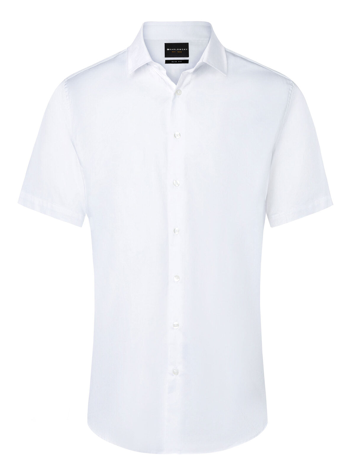 Short Sleeve Shirt Herren Hemd / Bluse – Karlowsky – Farbe Weiß – individuell veredelbar