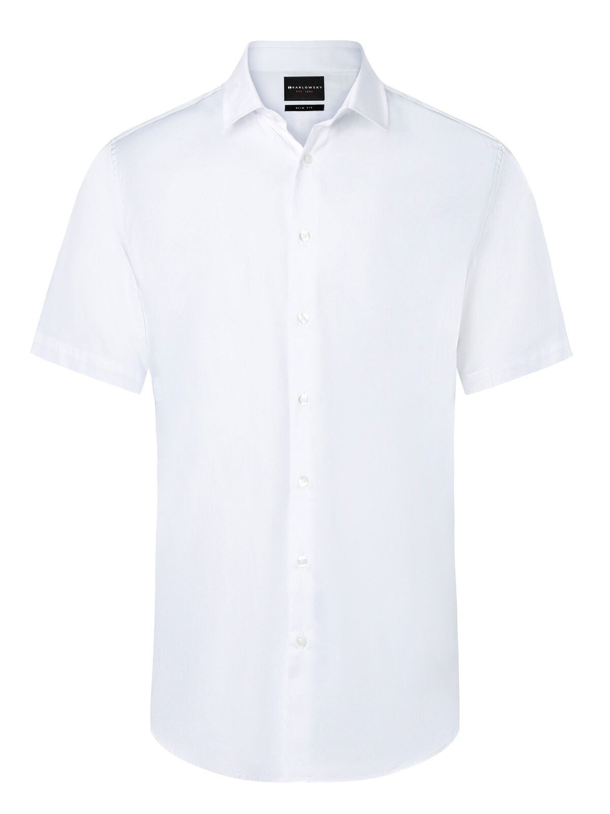 Short Sleeve Shirt Herren Hemd / Bluse – Karlowsky – Farbe Weiß – individuell veredelbar