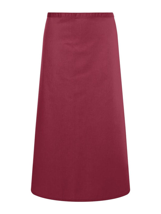 Bistro Apron Ibiza 110 x 90 cm Herren Schürze / Kasack – Karlowsky – Farbe Bordeaux – individuell veredelbar