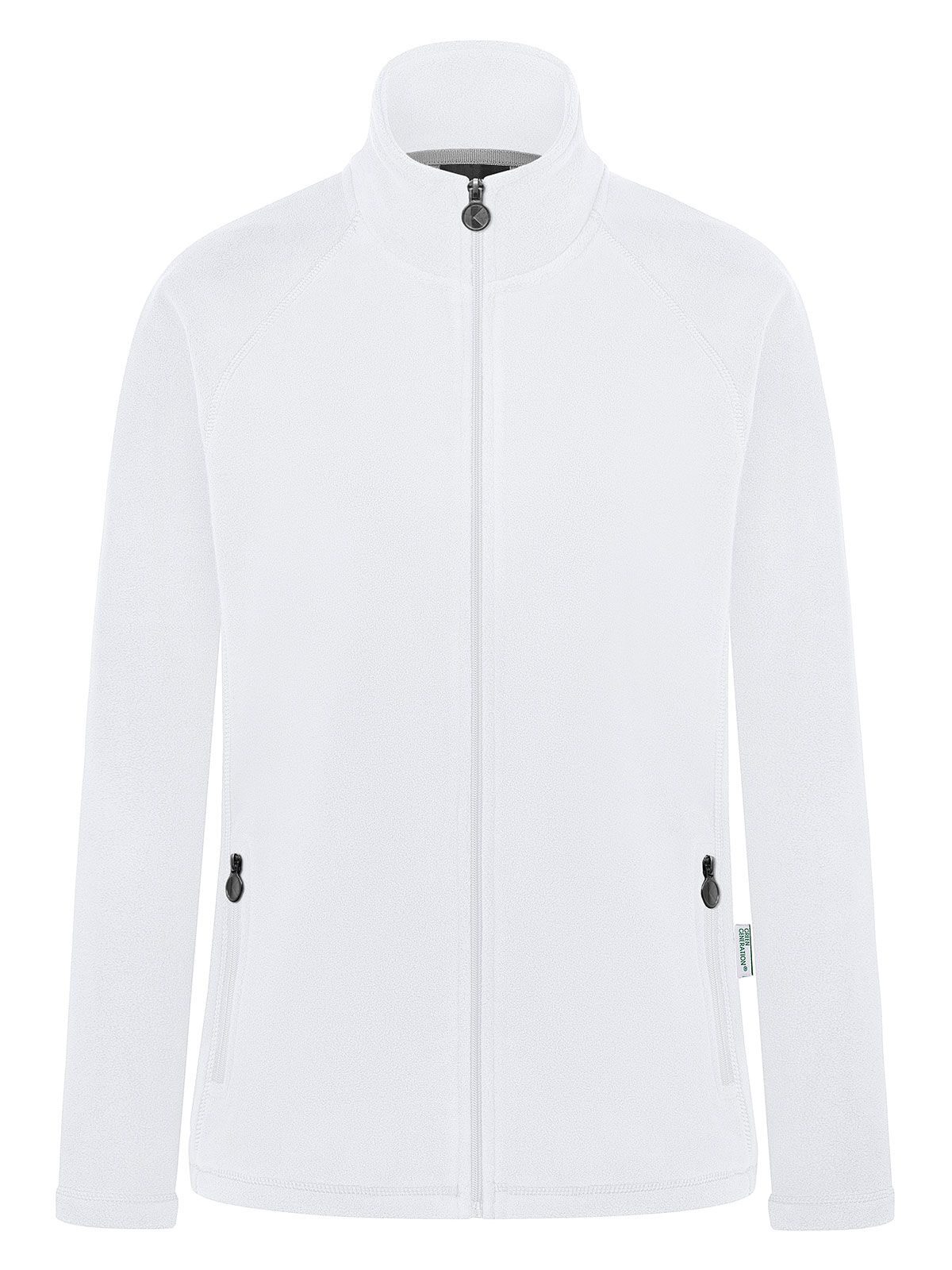 Ladies' Workwear Fleece Jacket Damen – Karlowsky – Farbe Weiß – individuell veredelbar