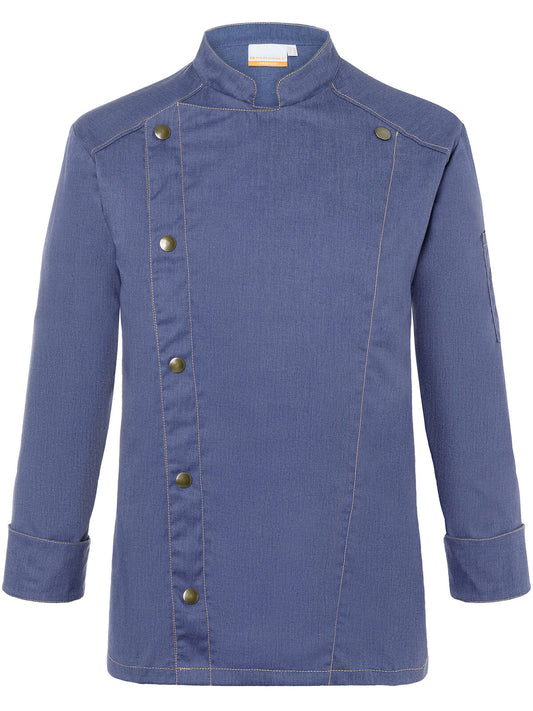 Chef Jacket Jeans-Style Herren Schürze / Kasack – Karlowsky – Farbe Vintage Blue – individuell veredelbar
