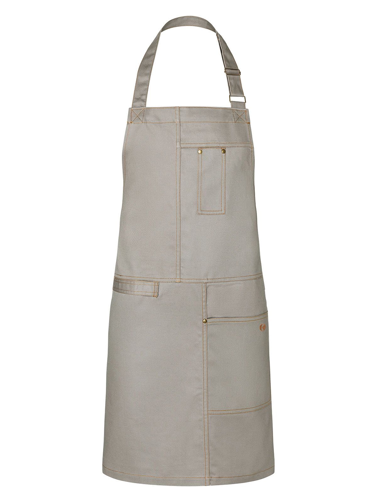 Bib Apron Urban Casual Style Schürze / Kasack – Karlowsky – Farbe Stone Grey – individuell veredelbar