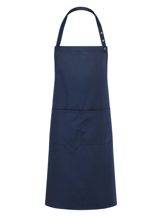 Bib Apron Teneriffa 75 x 95 cm Herren Schürze / Kasack – Karlowsky – Farbe Navy – individuell veredelbar
