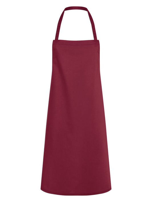 Bib Apron Faro 75 x 95 cm Schürze / Kasack – Karlowsky – Farbe Bordeaux – individuell veredelbar