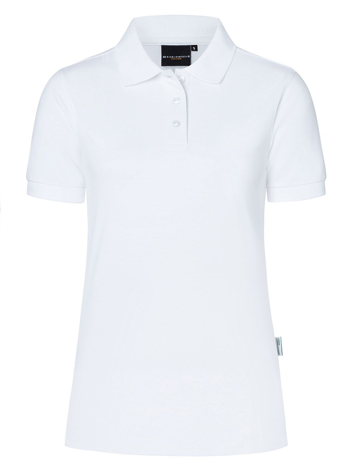 Ladies' Workwear Damen Poloshirt – Karlowsky – Farbe Weiß – individuell veredelbar