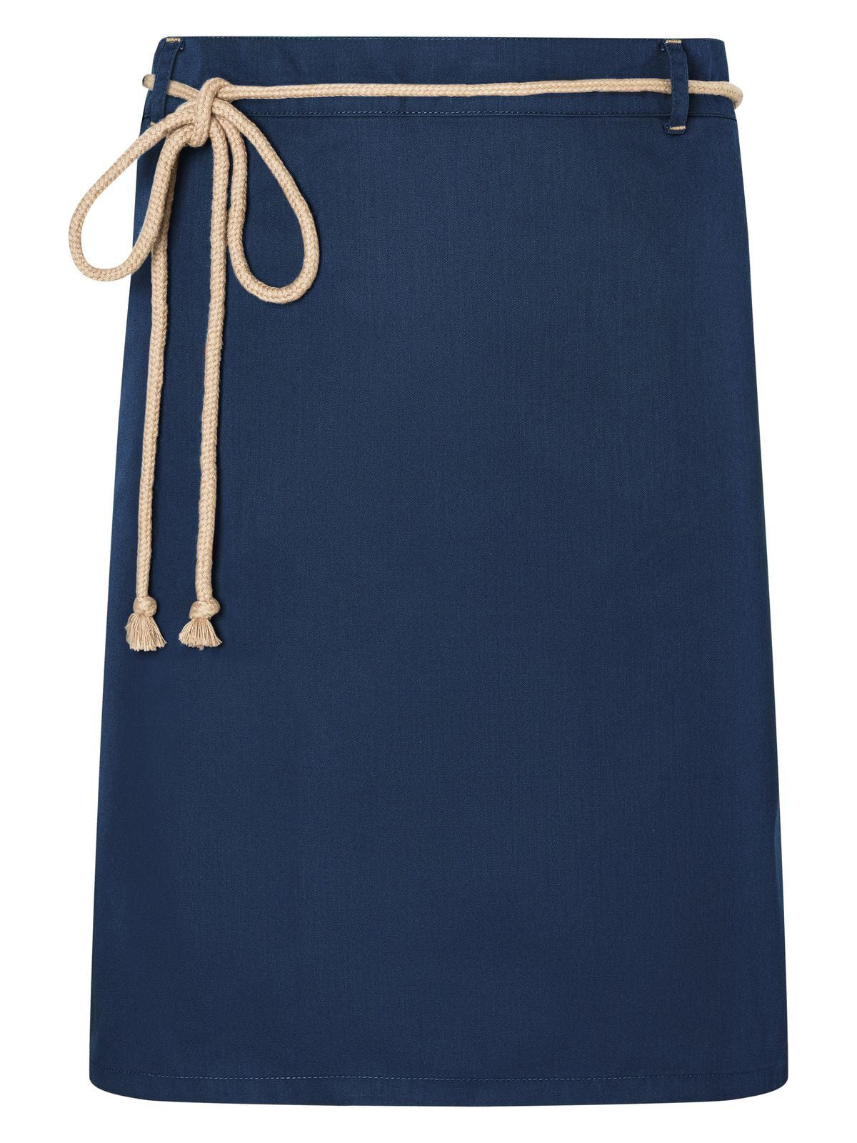 Waist Apron with cords 90x55 cm Schürze / Kasack – Karlowsky – Farbe Steel Blue – individuell veredelbar