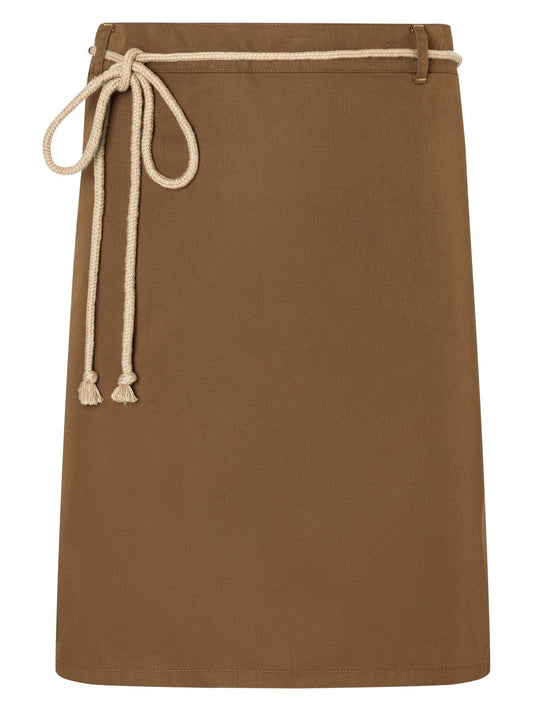 Waist Apron with cords 90x55 cm Schürze / Kasack – Karlowsky – Farbe Cinnamon – individuell veredelbar