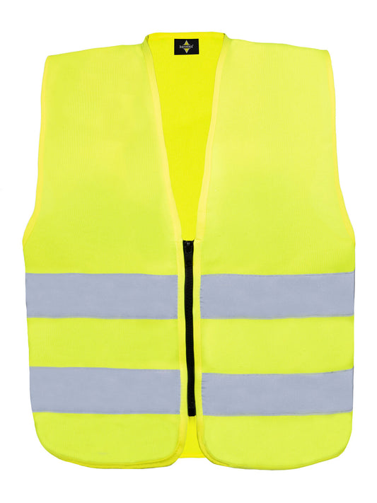 Kinder Warnweste / Sicherheitsweste – Korntex – Farbe Gelb – individuell veredelbar