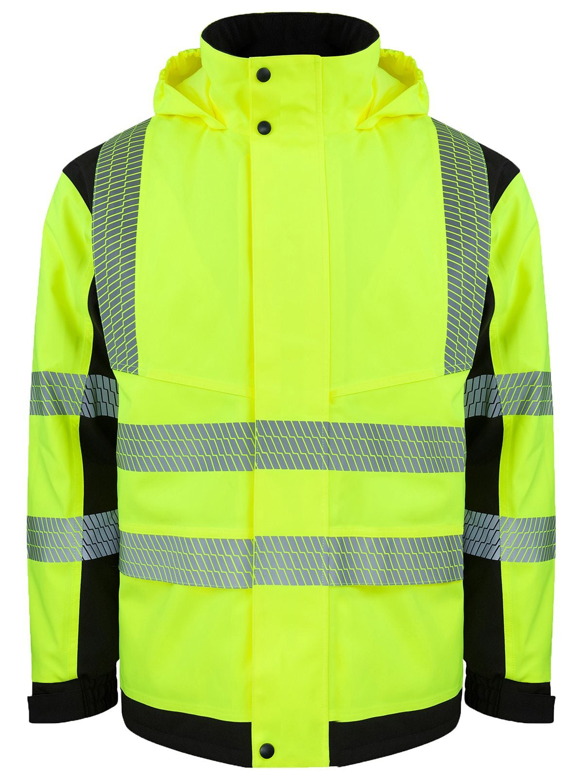 Hi-Vis Softshell Rain Jacket Printable Copenhagen Herren – Korntex – Farbe Yellow/Black – individuell veredelbar