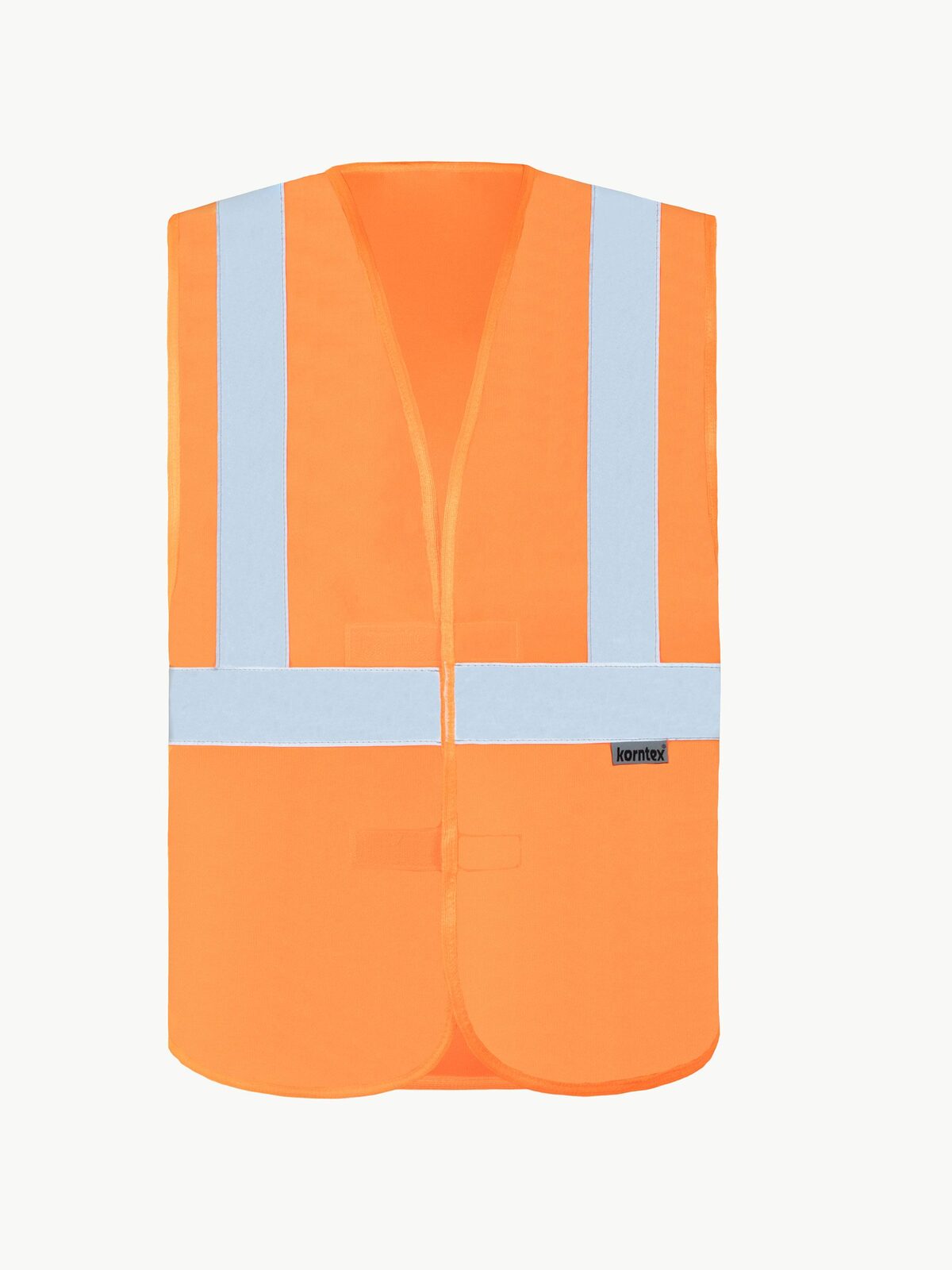 with 3 reflective Tapes Herren Warnweste / Sicherheitsweste – Korntex – Farbe Orange – individuell veredelbar