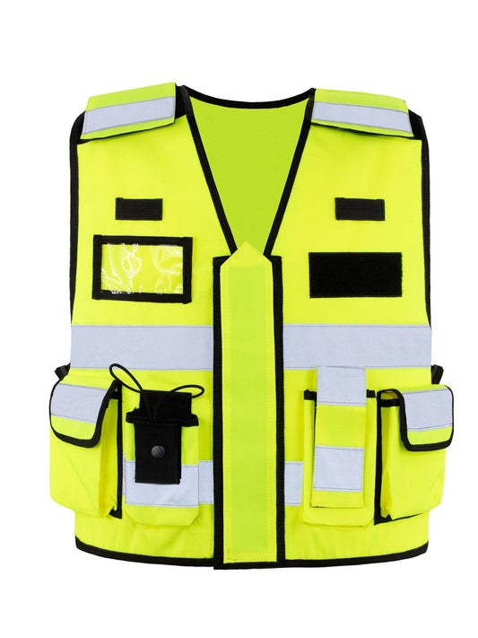 Tactical Herren Warnweste / Sicherheitsweste – Korntex – Farbe Gelb – individuell veredelbar