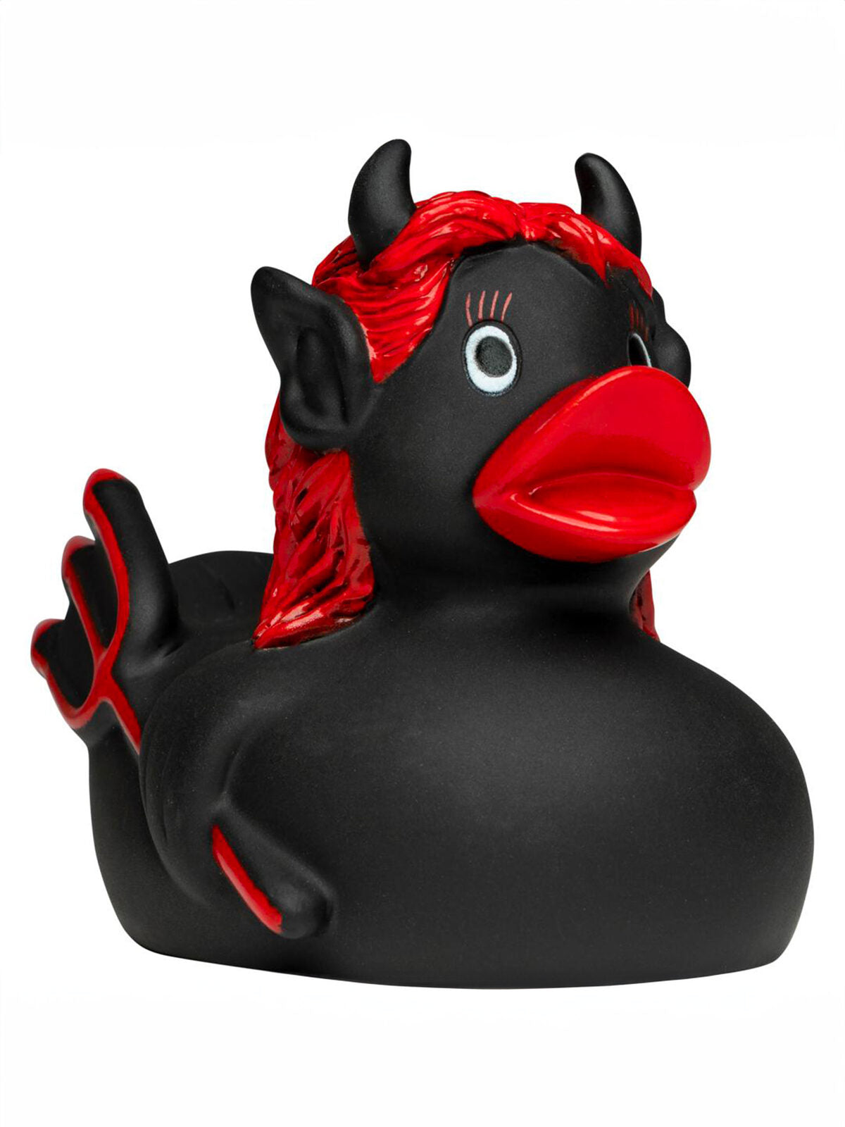 Rubber duck, she-devil Kinder Spielzeug / Plüsch – MBW – Farbe Schwarz – individuell veredelbar