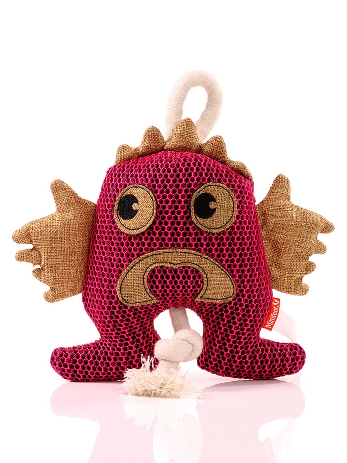 Dog toy monster Herren Spielzeug / Plüsch – MBW – Farbe Pink – individuell veredelbar