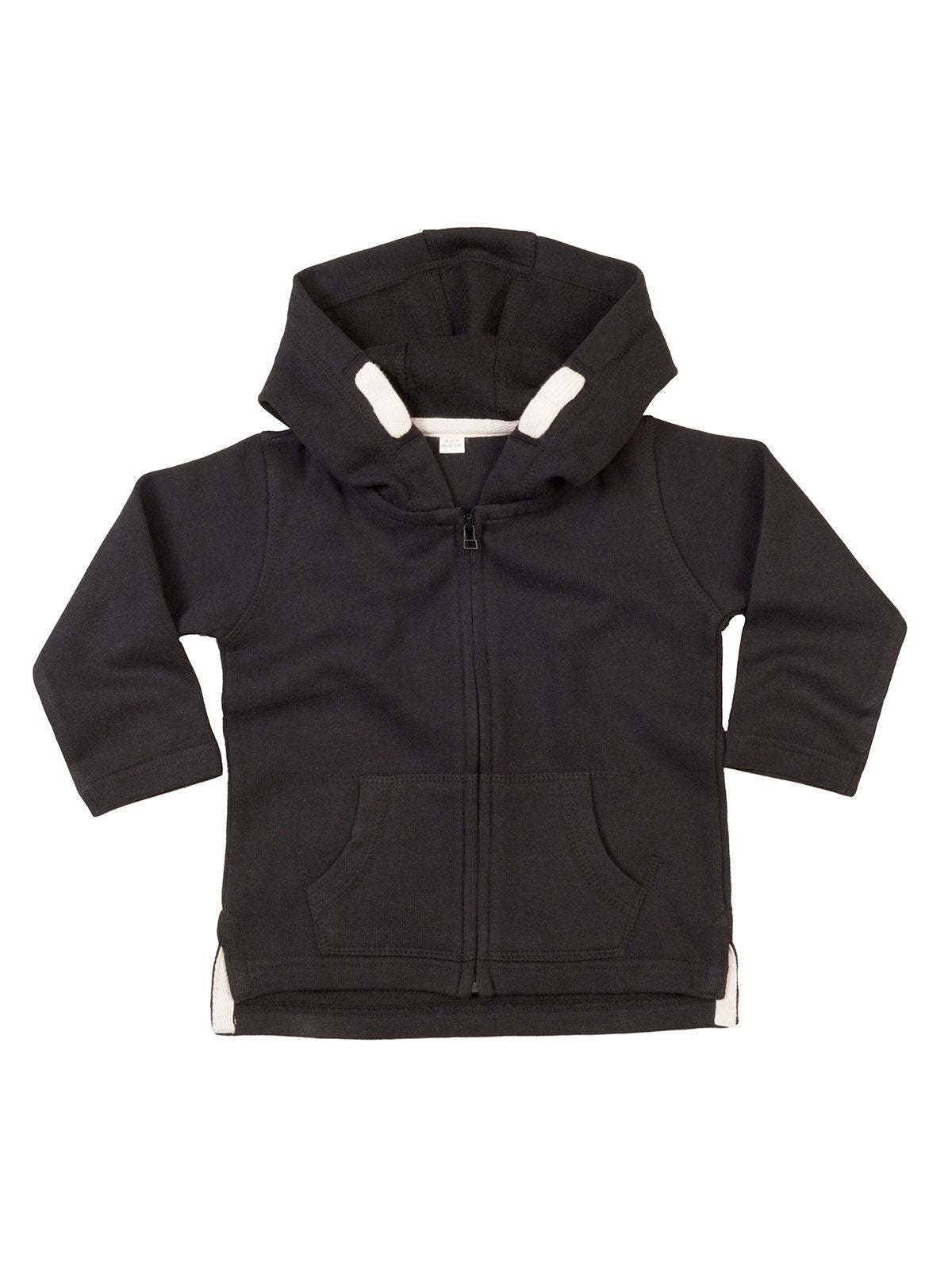 Baby Zipped Hoodie Herren Sweatshirt / Hoodie – Babybugz – Farbe Schwarz – individuell veredelbar