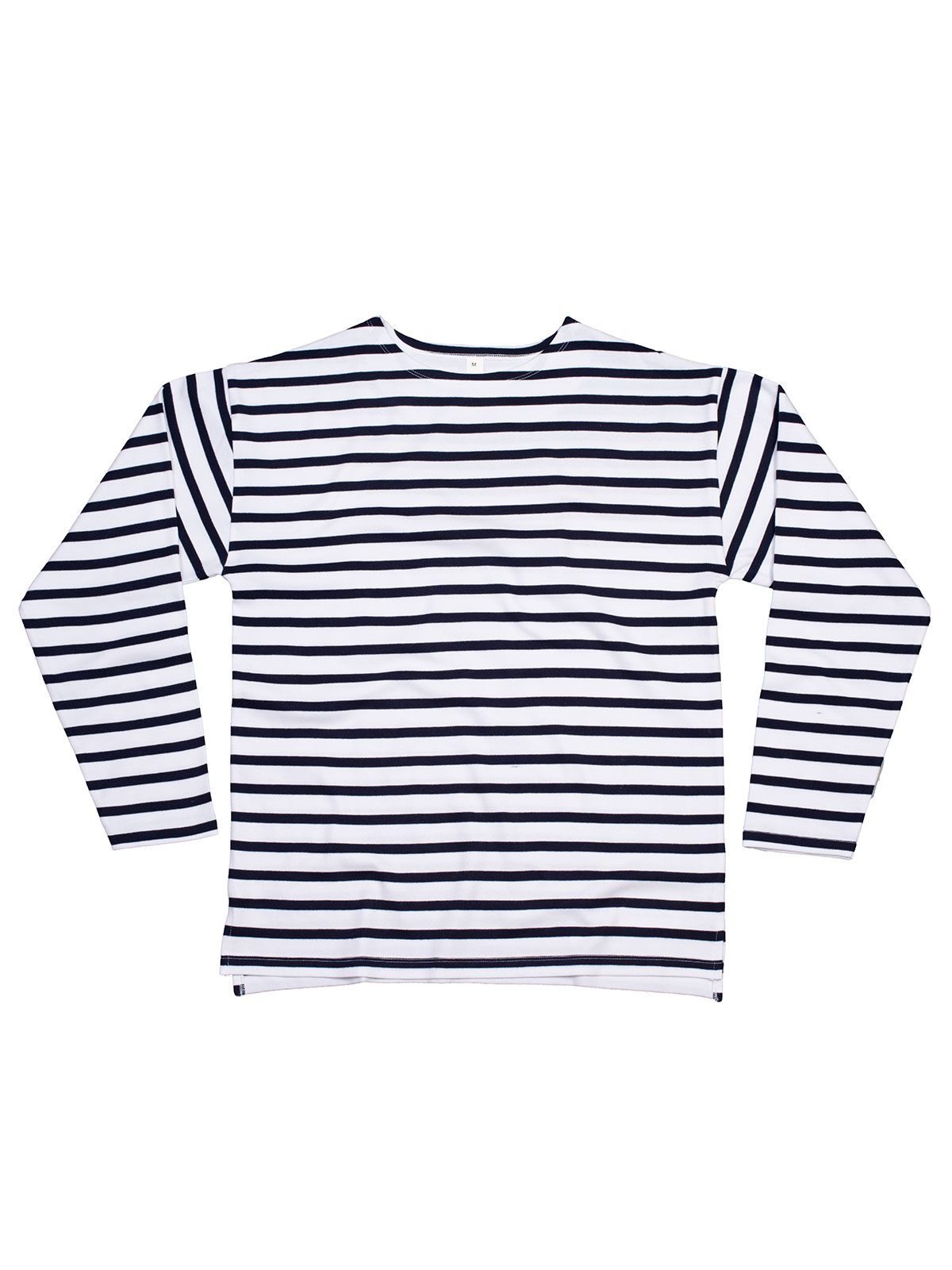 The Breton Top Unisex T-Shirt – Mantis – Farbe white/navy – individuell veredelbar