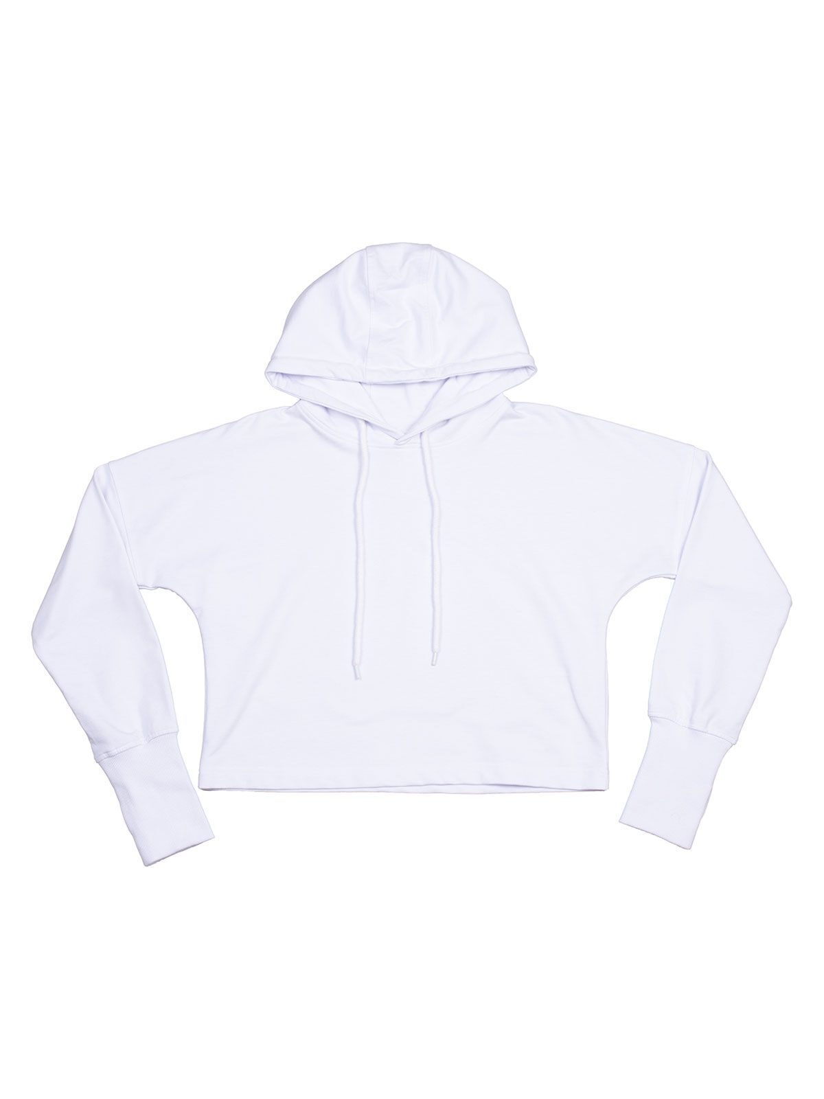 Cropped Hoodie Sweatshirt / Hoodie – Mantis – Farbe Weiß – individuell veredelbar