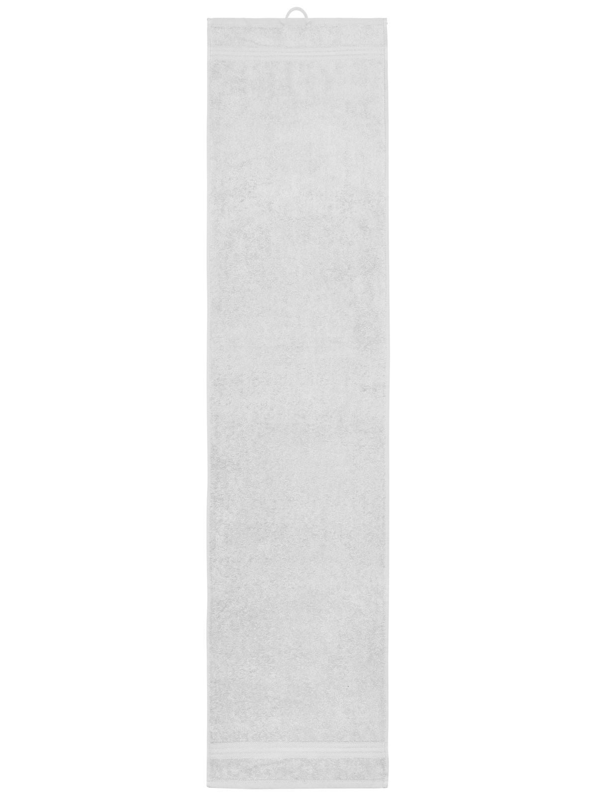 Sport Towel Herren Handtuch – James & Nicholson – Farbe Weiß – individuell veredelbar