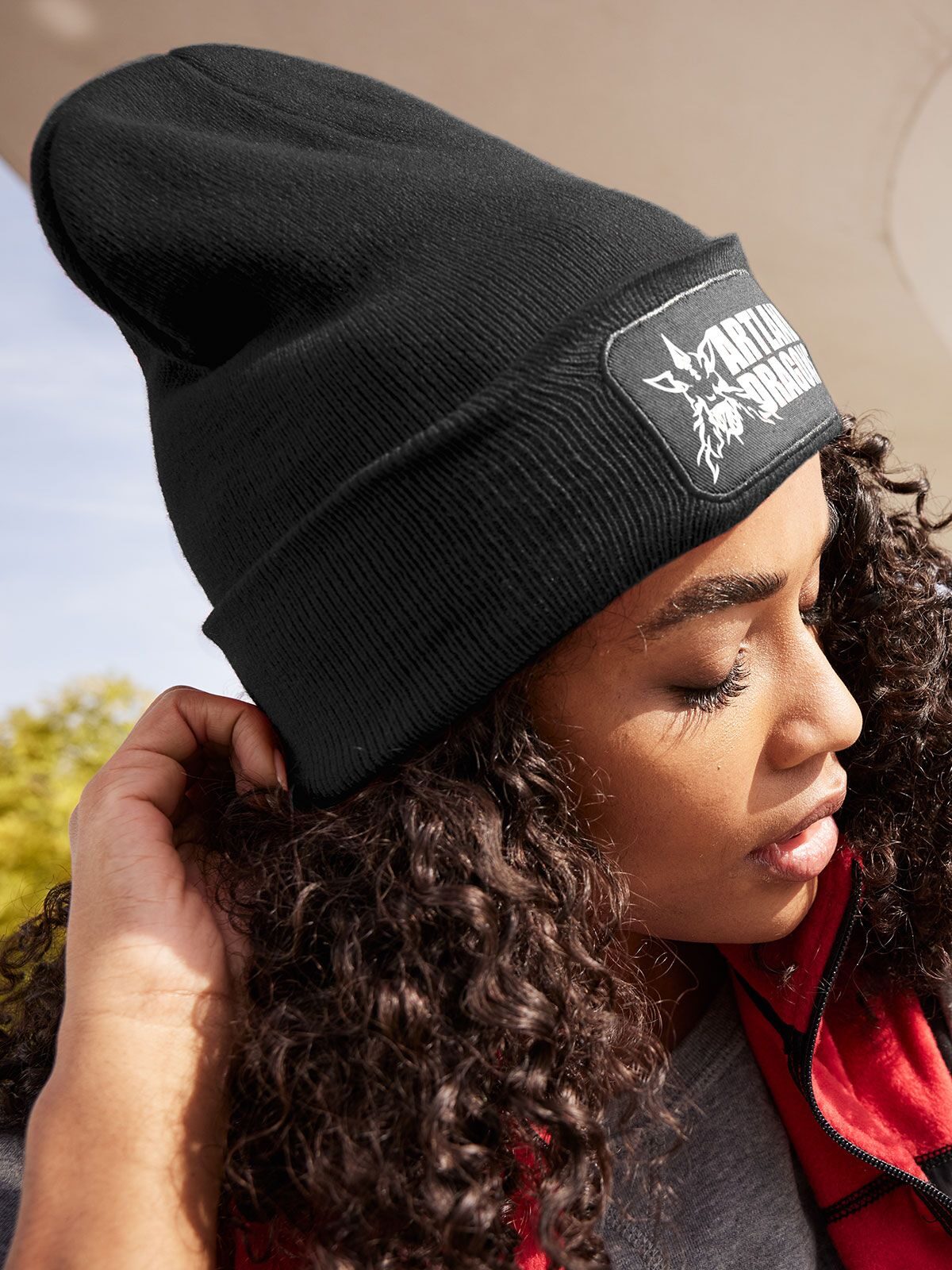 Beanies Classic Knitted Beanie With Patch bestickbar und bedruckbar – LA1970