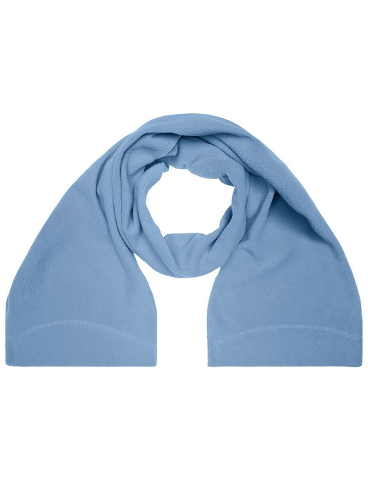 Microfleece Scarf Schal / Handschuhe – James & Nicholson – Farbe light-blue – individuell veredelbar