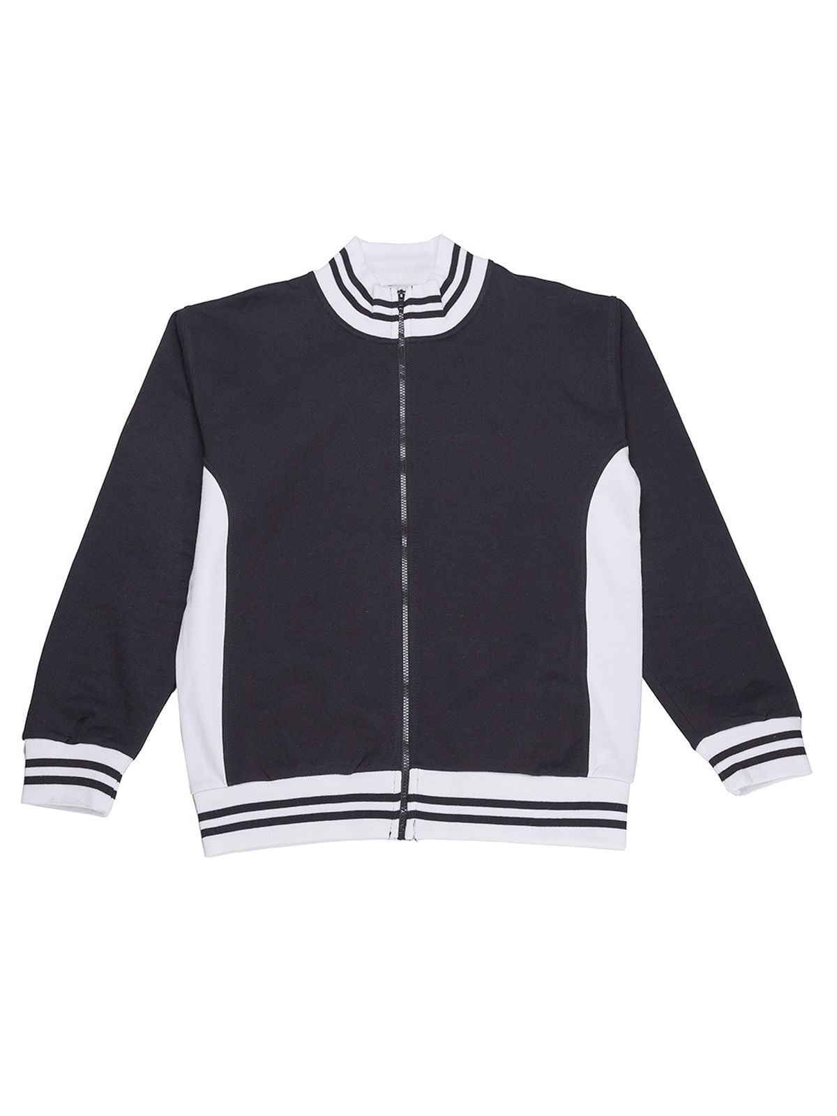 Sweat Full Zip Bicolor Herren Sweatshirt / Hoodie – Black Spider – Farbe navy-white – individuell veredelbar
