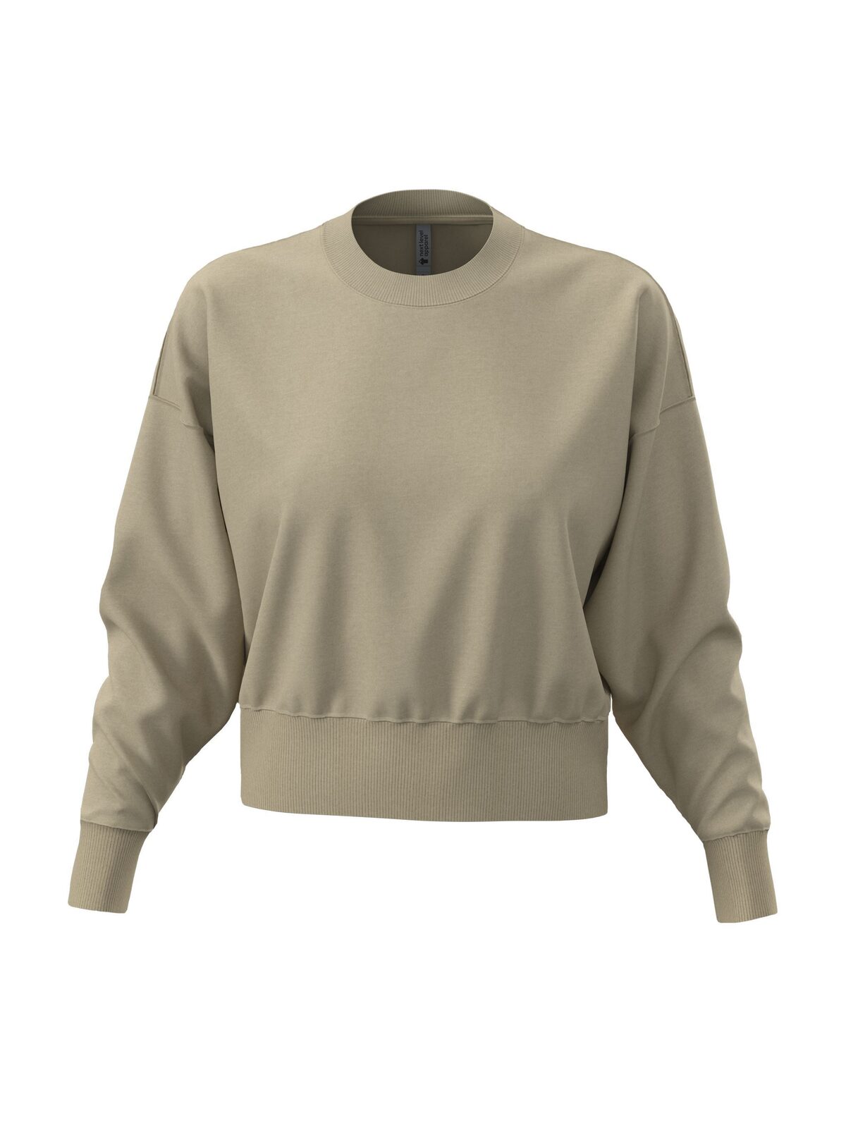 Heavyweight Sweatshirt Damen Sweatshirt / Hoodie – Next Level Apparel – Farbe tan – individuell veredelbar