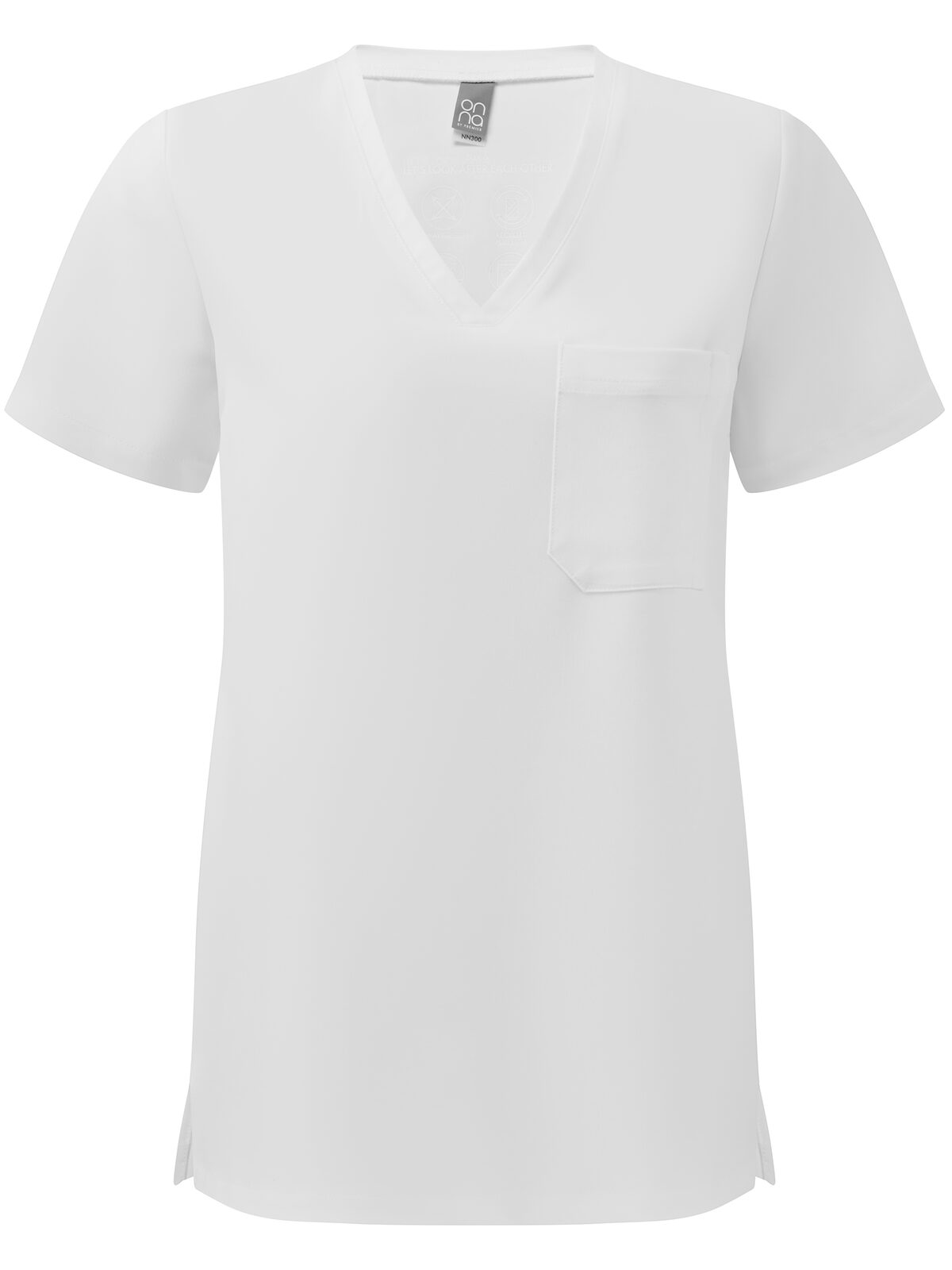 'Limitless' Women's -Stretch Tunic Damen Schürze / Kasack – Onna – Farbe Weiß – individuell veredelbar