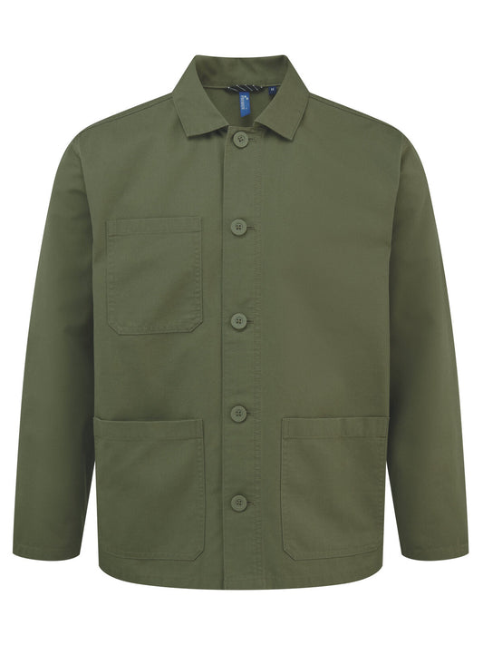 'Utility 2.0' Chore Jacket Unisex – Premier – Farbe Olive – individuell veredelbar