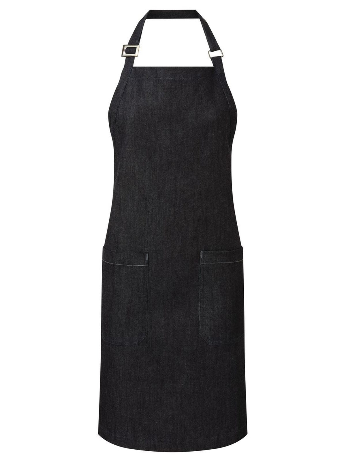 Organic Denim Fairtrade Bib Apron Herren Schürze / Kasack – Premier – Farbe indigo denim – individuell veredelbar