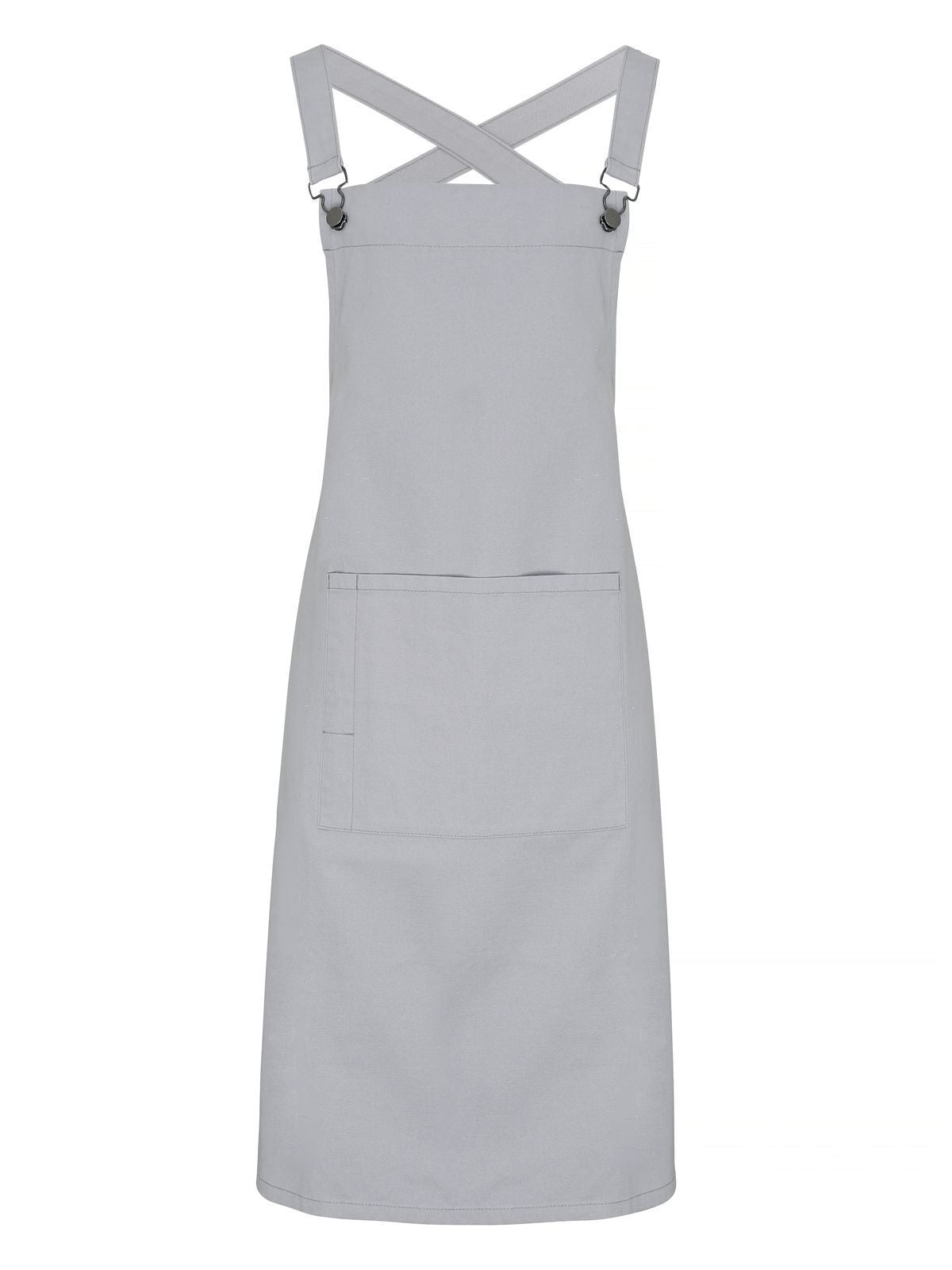 Cross Back "Barista" Bib Apron Schürze / Kasack – Premier – Farbe silver – individuell veredelbar