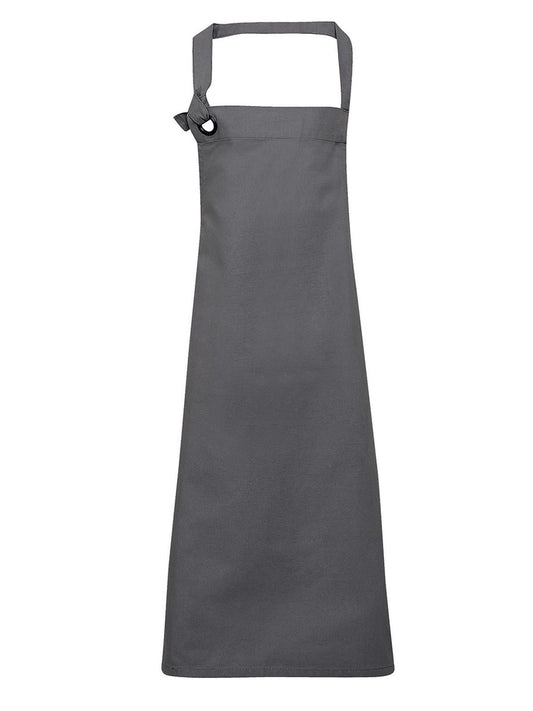 Calibre Heavy Cotton Canvas Bib Apron Schürze / Kasack – Premier – Farbe Dunkelgrau – individuell veredelbar